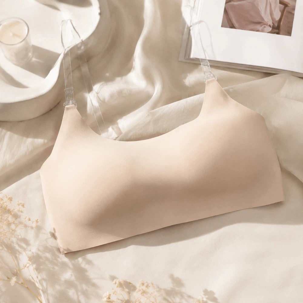 Strapless Bra Backless - インビジブルストラップワイヤレスブラ、シームレス薄型カップ、女性用下着、バックレスギャザーストラップレスブラ、ウェディングドレス用