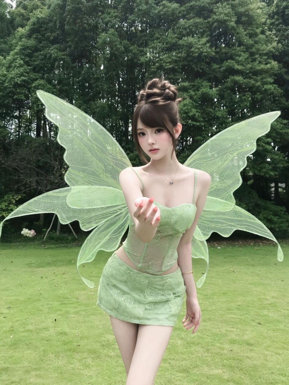 Cami Top Lace - Y2Kスパイシーガールレースストラップキャミクロップトップス＋ハイウエストスカート2ピースセット レディース 夏 韓国風 シック フェアリービーチパーティー
