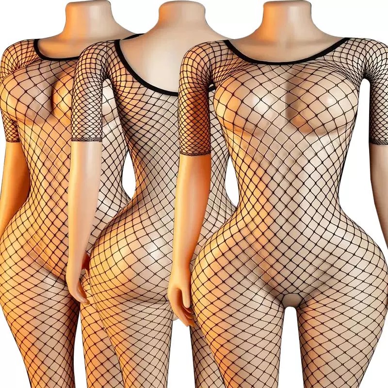 Bodystocking Fishnet - 網タイツボンデージ緊縛ボディストッキングクロッチレス透明ポルノおもちゃセクシーな女性のランジェリー大人のセックスグッズエロゲームコスチューム
