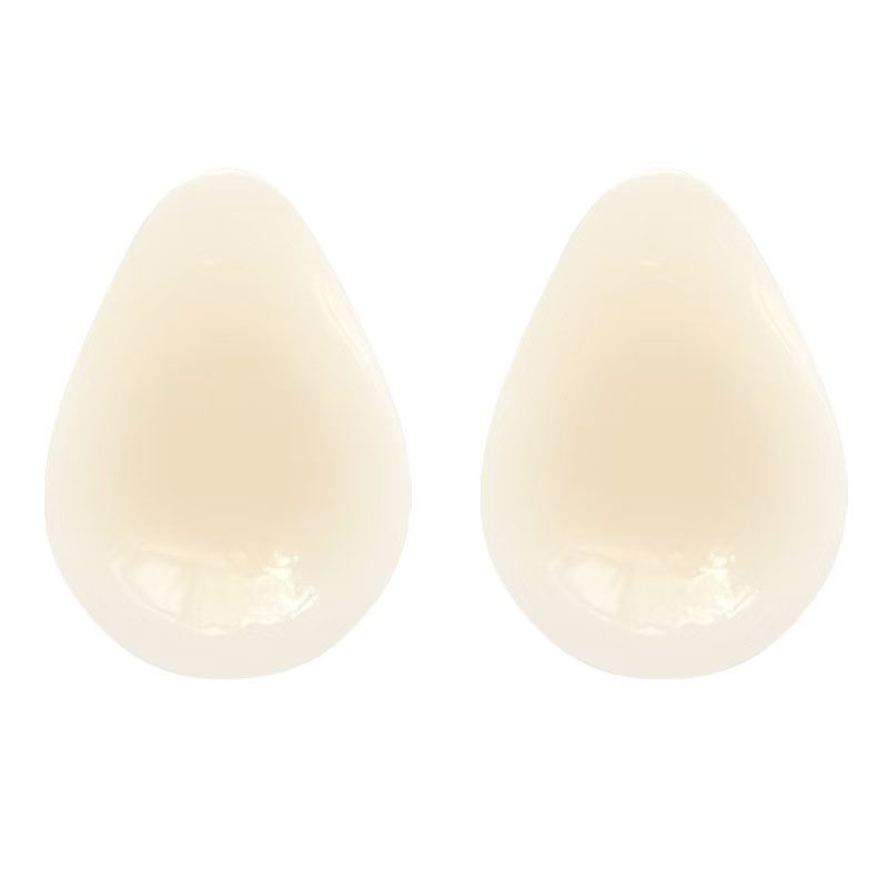 Push Up Bra Padded - 水滴型見えないブラ シリコンニップルカバー ブラパッド ストラップレス胸花びら チェストリフティング バストパッド