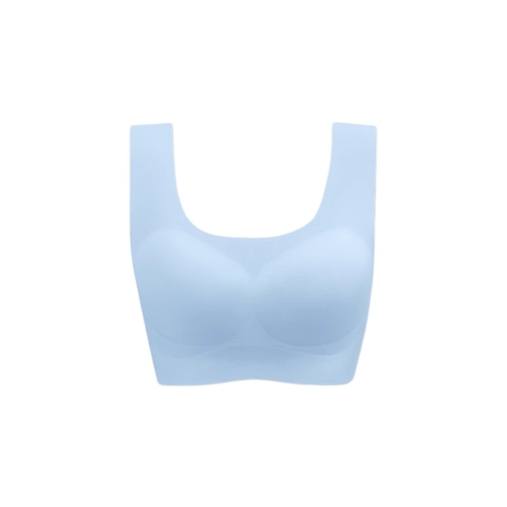 Bralette Wireless Soft - ソフトなフィット感の使い捨てブラ ワイヤレスランジェリー シームレスブラレット 耐衝撃下着 アイスシルクブラ ランニング用