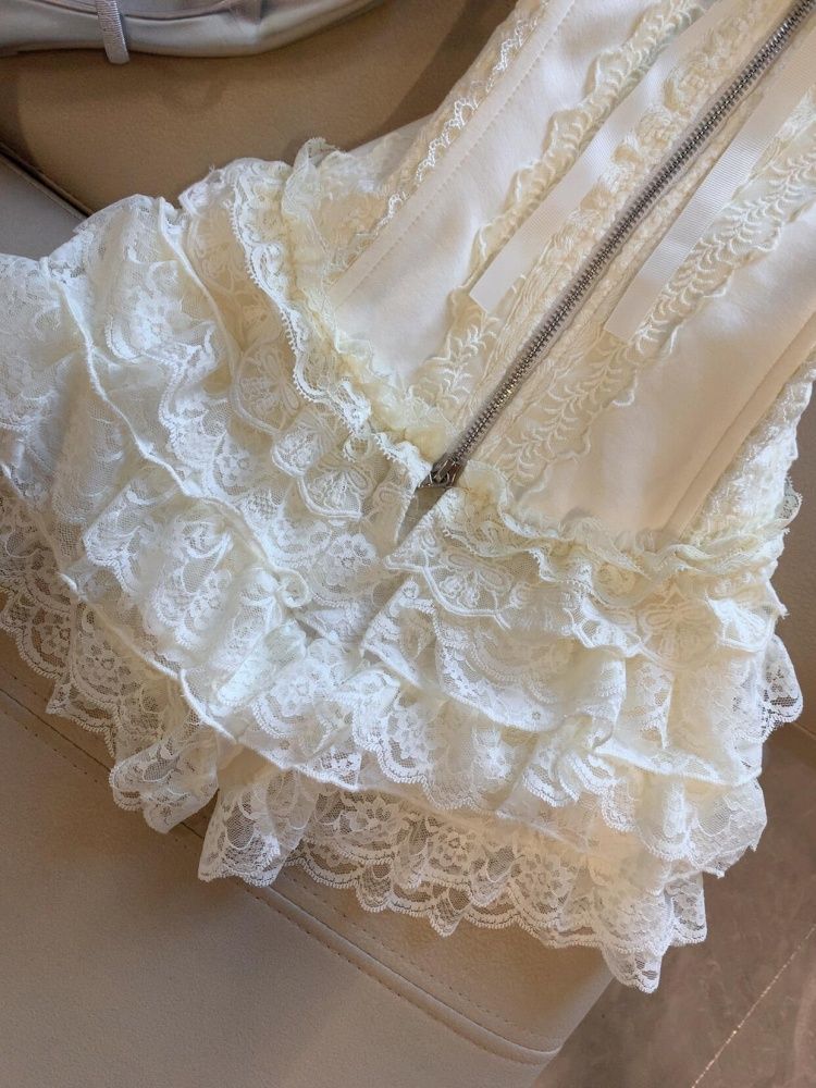 キュートな欲望レースビスチェトップハイウエストミニケーキスカ - Cami Top Lace のレビューと価格