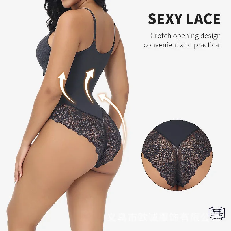 GUUDIA レースボディスーツ V ネックレースバットボデ - Shapewear Bodysuit Firm のレビューと価格