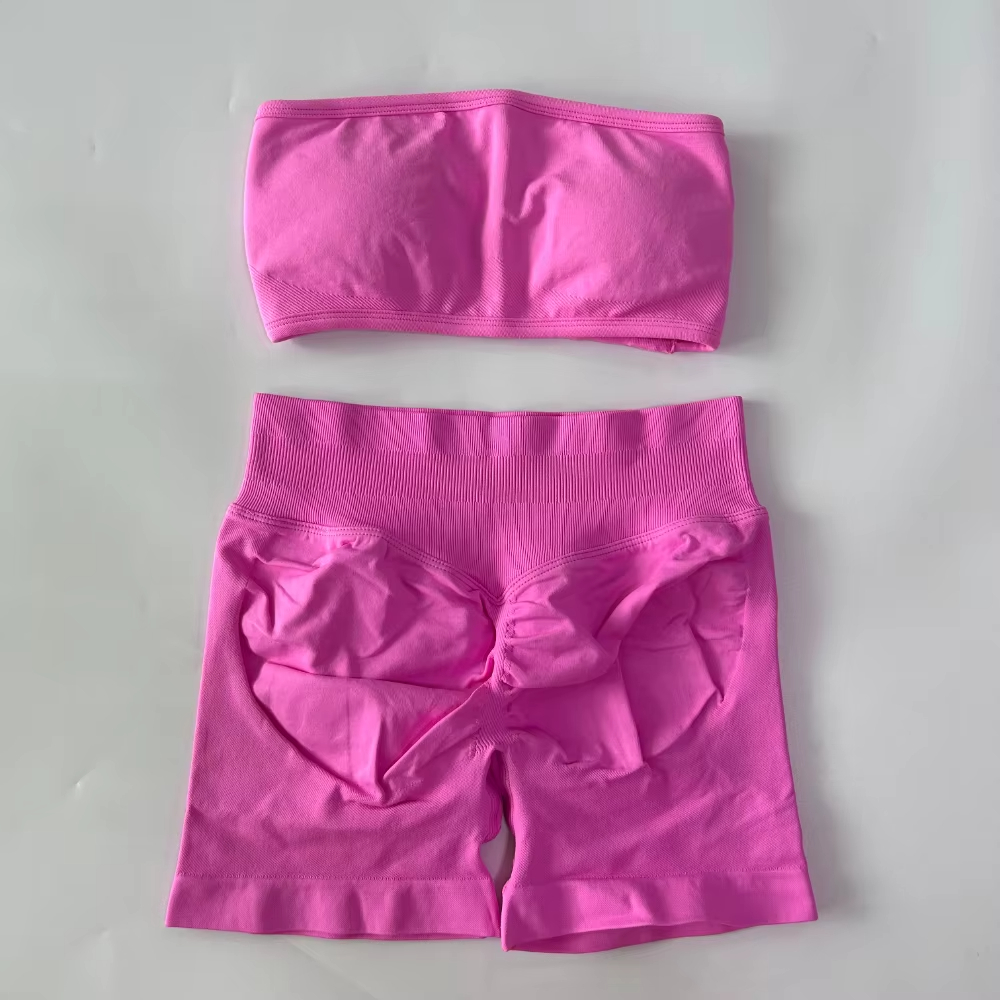ヨガ女性用2ピースセット バンドゥインパクトバックレススポー - Sports Bra High Impact のレビューと価格