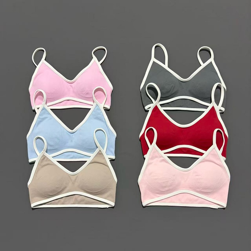 女性スポーツブラ調節可能な高サポートジム服ピラティスヨガトッ - Push Up Bra Padded のレビューと価格