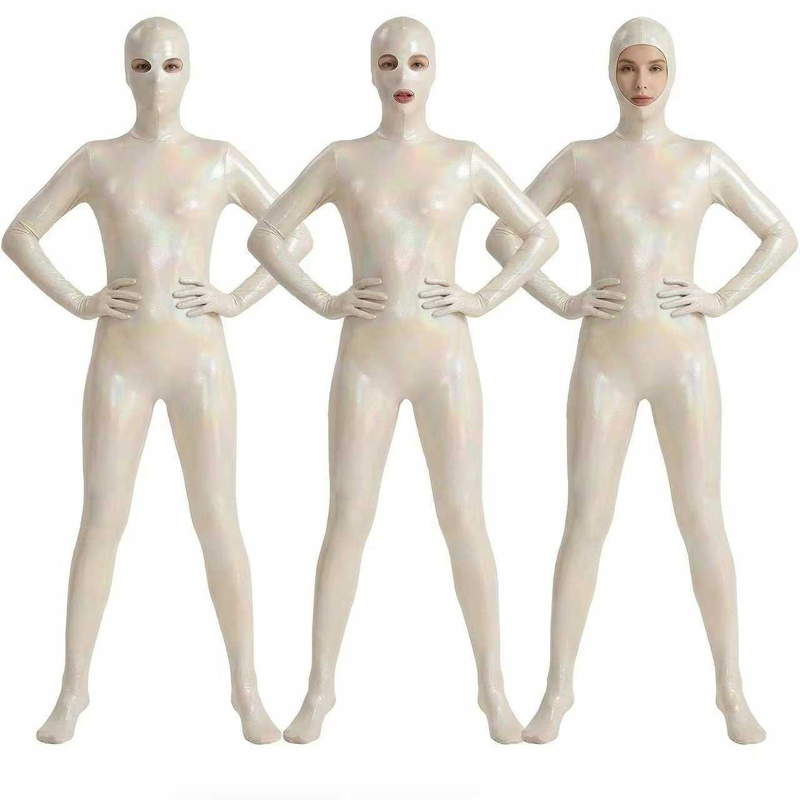 女性用光沢グラデーションゼンタイボディスーツ高弾性グロッシー - Shapewear Bodysuit Firm のレビューと価格