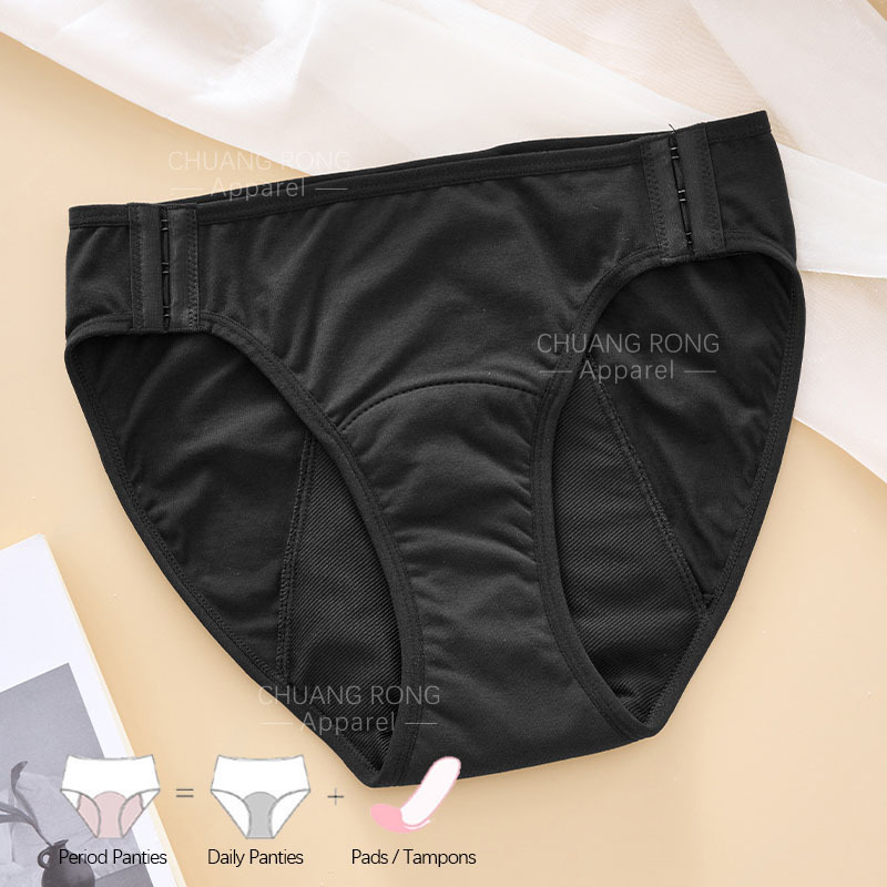 大きいサイズの女性用簡単装着スナップボタン式生理用ショーツ、 - Period Panty Absorbent のレビューと価格