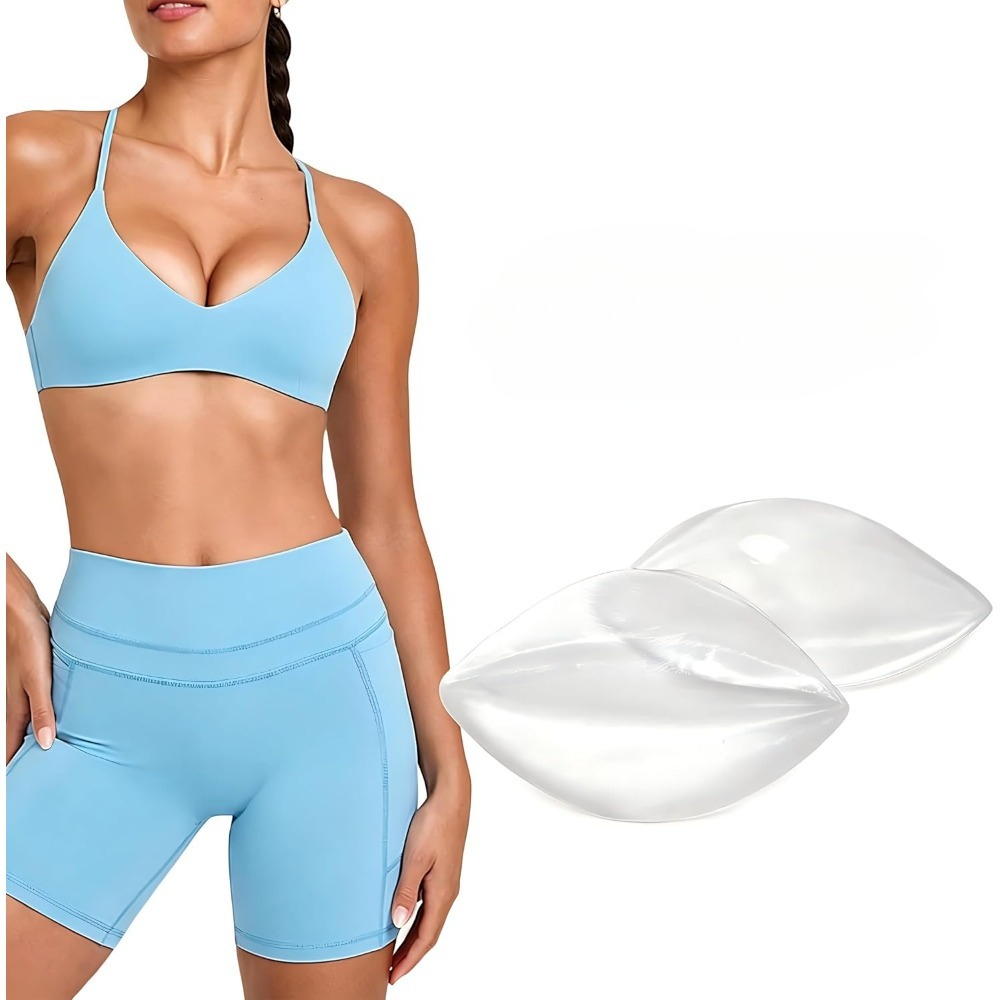 粘着式シリコンブラパッド - 取り外し可能なプッシュアップパ - Push Up Bra Padded のレビューと価格