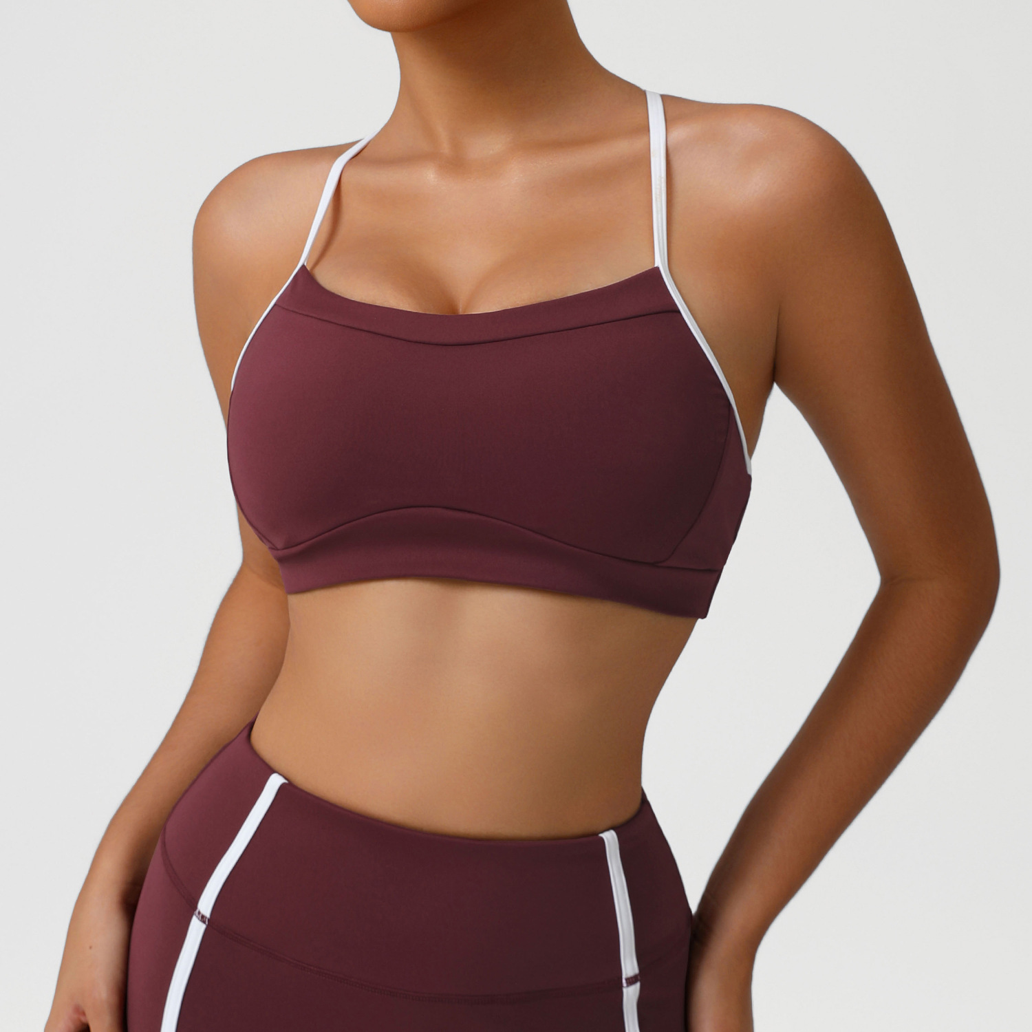 伸縮性のあるソフトスポーツ下着女性高衝撃フィットネスヨガブラ - Sports Bra High Impact のレビューと価格