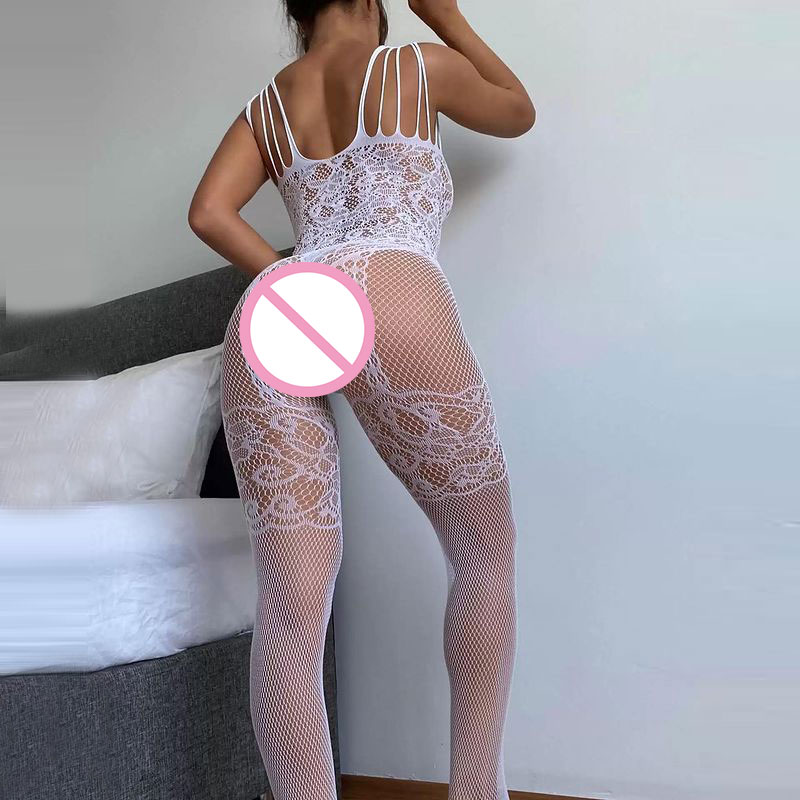 女性用セクシーランジェリー、透明フルボディストッキング、ワン - Bodystocking Fishnet のレビューと価格