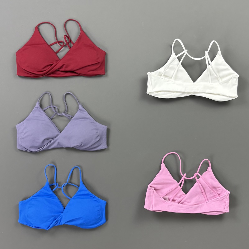 ビジョンウィメンズスポーツブラ Vネックツイストフロント細ス - Sports Bra High Impact のレビューと価格