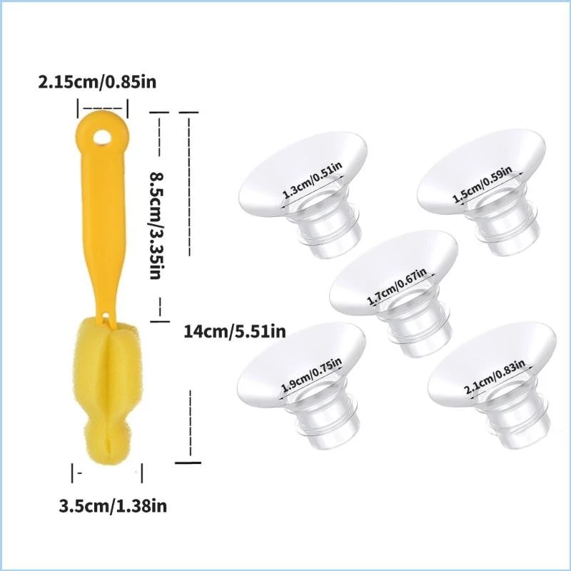 13ピースフランジ式搾乳器セット（ホーンカバー、乳首アダプタ - Nipple Cover Pasties のレビューと価格