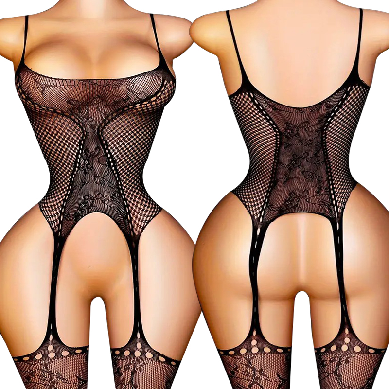 ホットエロティックランジェリーセット女性用メッシュクロッチレ - Lace Teddy Lingerie のレビューと価格