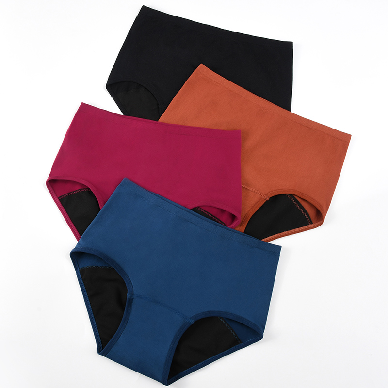女性用シームレス生理用ショーツ、3層吸収保護機能付き、無地の - Period Panty Absorbent のレビューと価格