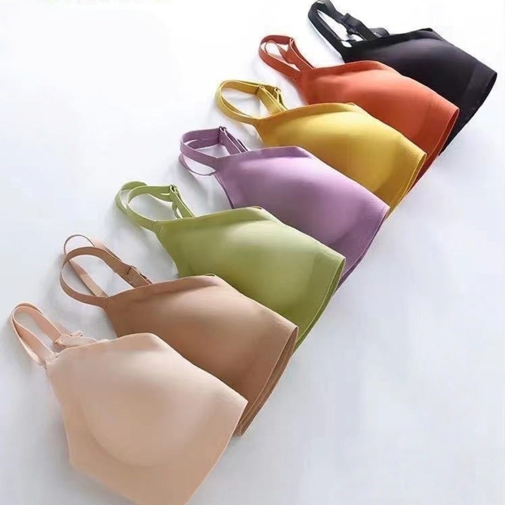 プッシュアップワイヤレスブラジャー ギャザーブラ ソフトサポ - Bralette Wireless Soft のレビューと価格