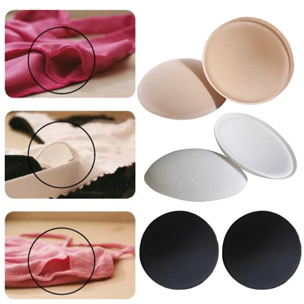 1組の丸型スポンジ製プッシュアップブラパッド、女性用ラテック - Push Up Bra Padded のレビューと価格
