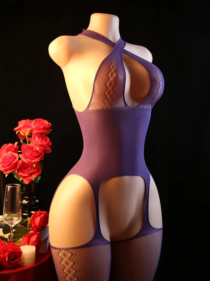 女性用セクシーランジェリーセット フィッシュネットストライプ - Bodystocking Fishnet のレビューと価格