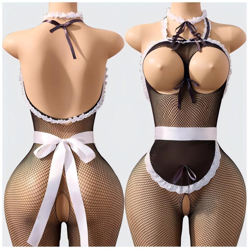 セクシーランジェリーセット、フィッシュネットボディスーツ、女 - Bodystocking Fishnet のレビューと価格
