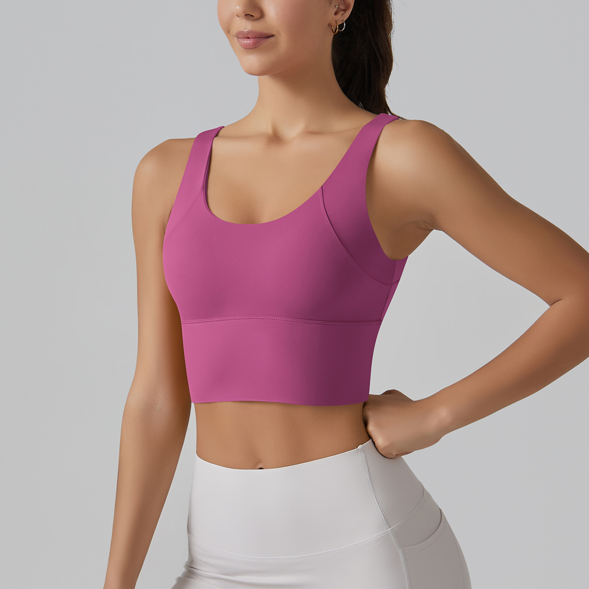 新しいヨガタンクトップ夏のセクシーなフィットネスヨガ下着女性 - Push Up Bra Padded のレビューと価格