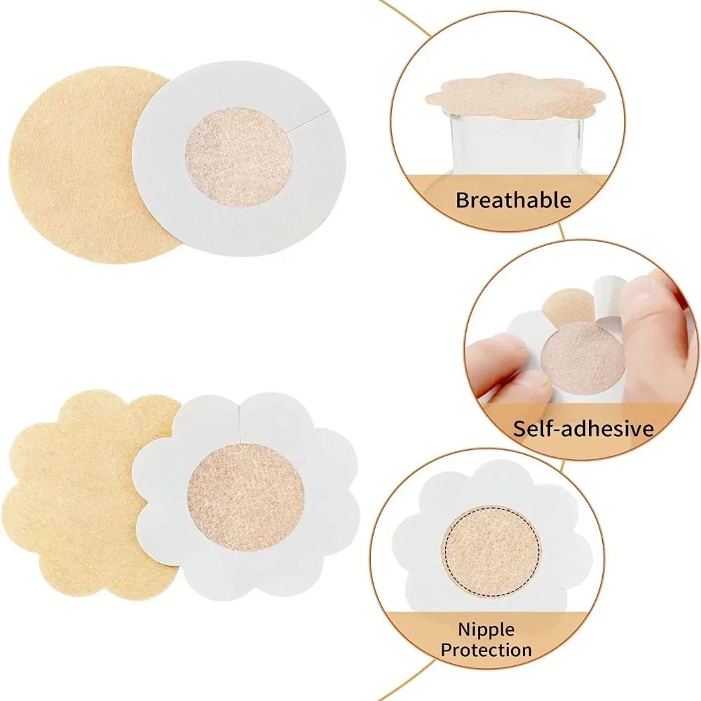不織布の乳首カバーステッカー,目に見えない,自己粘着性,使い - Silicone Bra Adhesive のレビューと価格