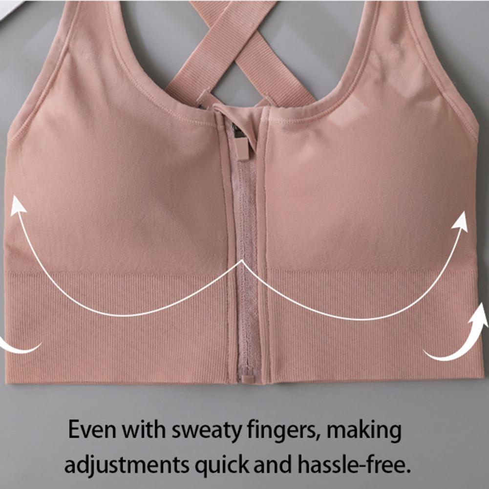 ジップフロントワイヤレススポーツブラ レーサーバック ハイイ - Sports Bra High Impact のレビューと価格