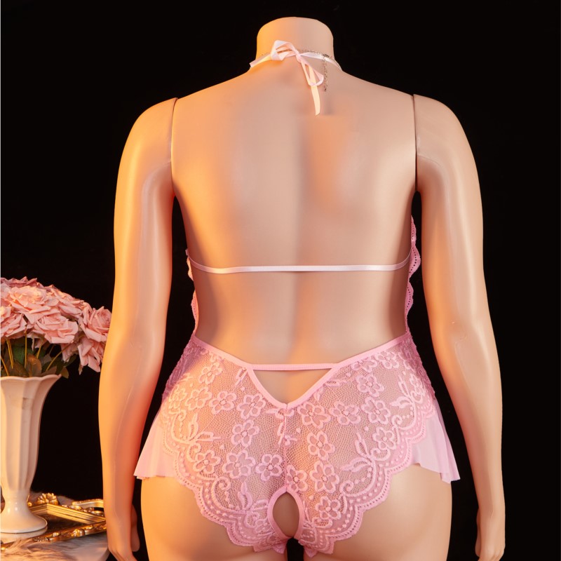 プラスサイズ 1XL-4XL テディ風セクシーランジェリー  - Lace Teddy Lingerie のレビューと価格