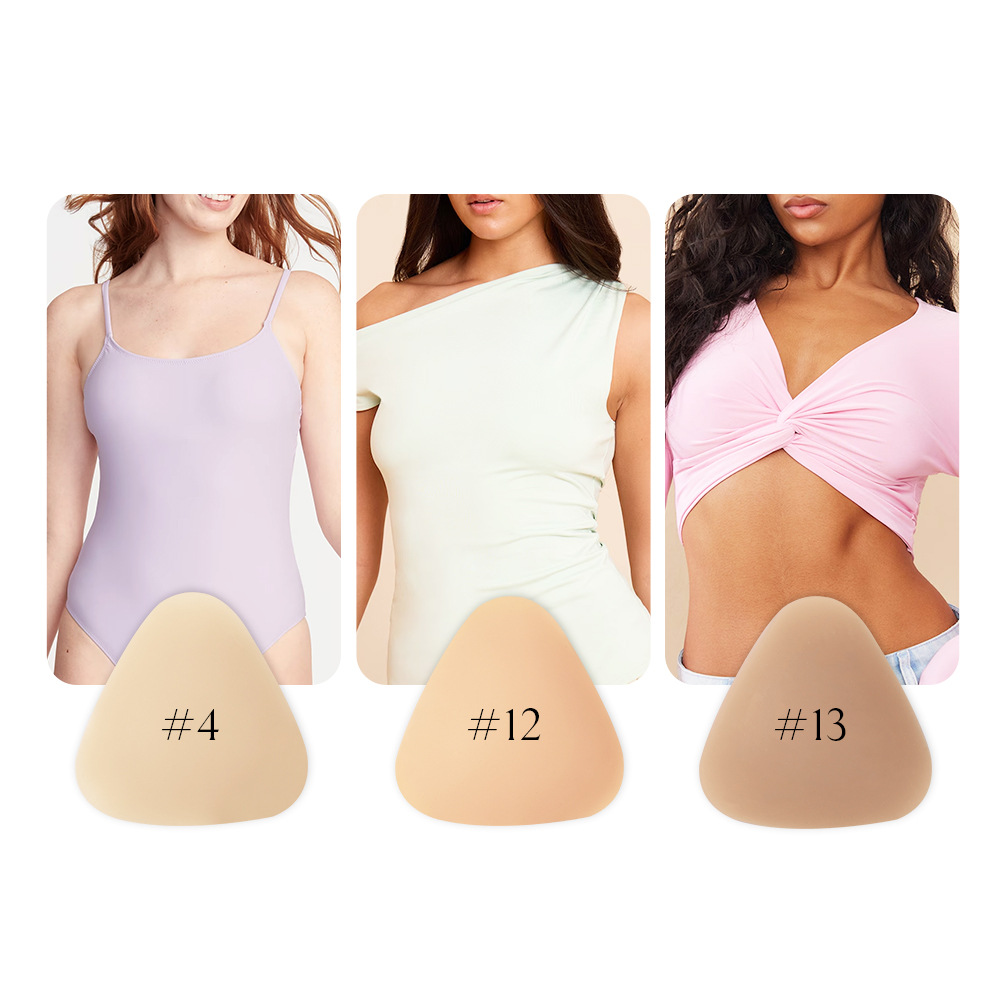 2 個のシリコーンブラジャー三角胸パッド粘着プッシュアップ女 - Silicone Bra Adhesive のレビューと価格