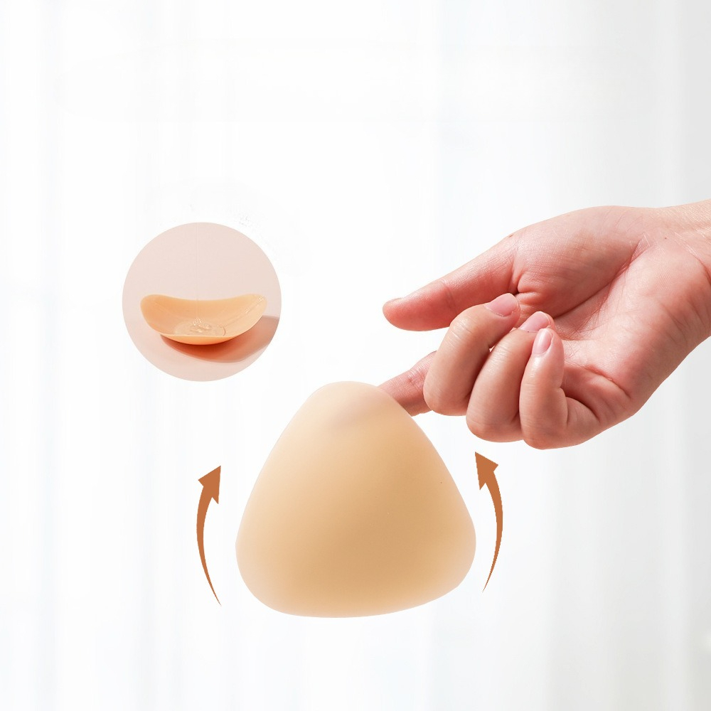 2 個のシリコーンブラジャー三角胸パッド粘着プッシュアップ女 - Silicone Bra Adhesive のレビューと価格