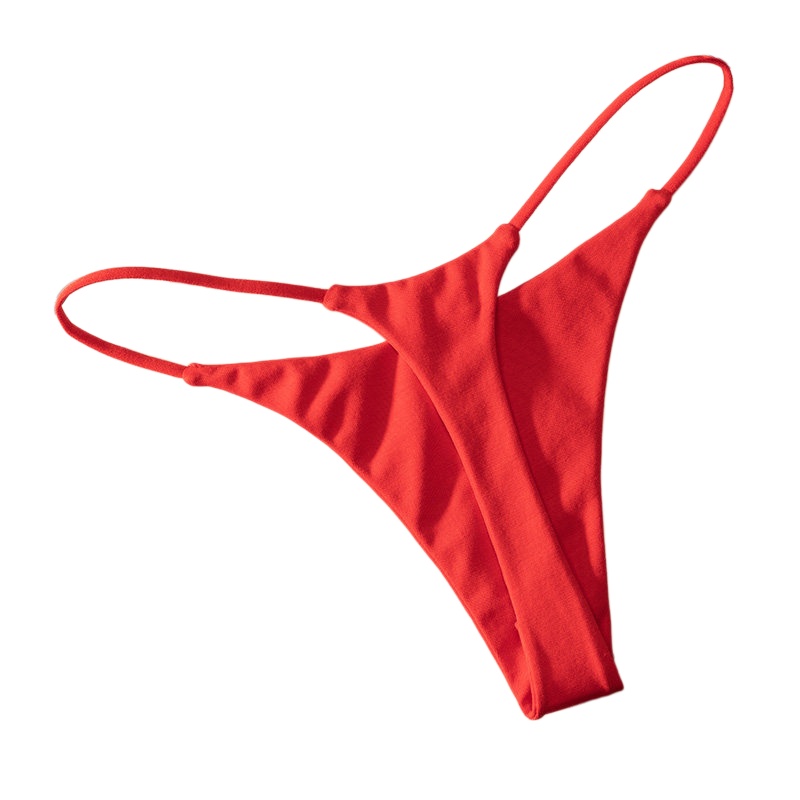 ローウエスト綿素材Tバックショーツ レディース セクシー ブ - Thong Bikini Women のレビューと価格