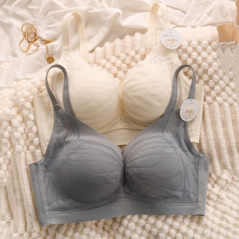 女性用シームレスワイヤレスブラ、超ソフトで通気性のあるパッド - Bralette Wireless Soft のレビューと価格