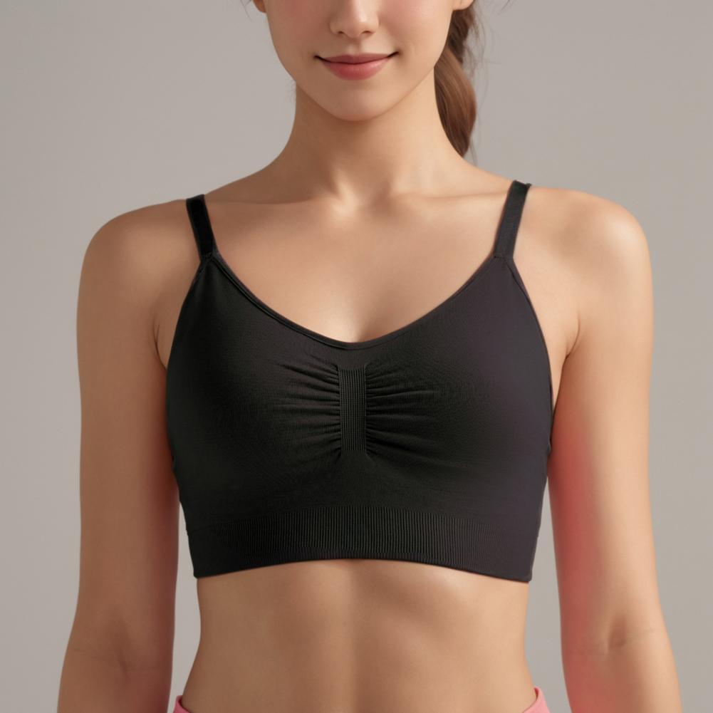 女性用ソフトブラ ワイヤレススポーツブラ 女性用パッド入りワ - Bralette Wireless Soft のレビューと価格